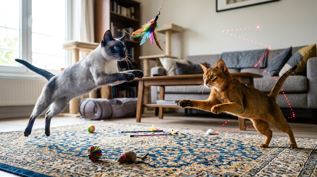 engaging play for cats