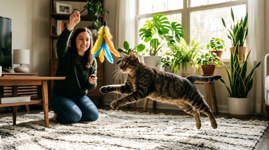 engaging playtime for cats