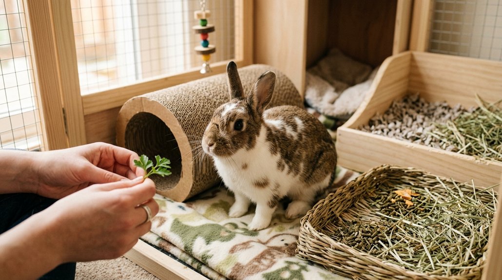 enrich your rabbit s routine