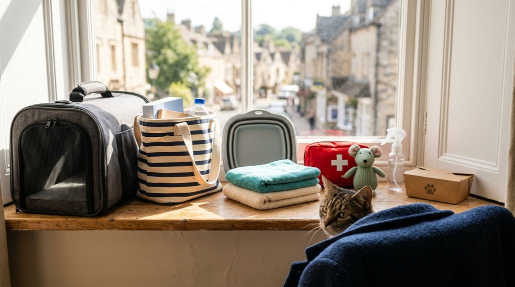 essential cat travel items