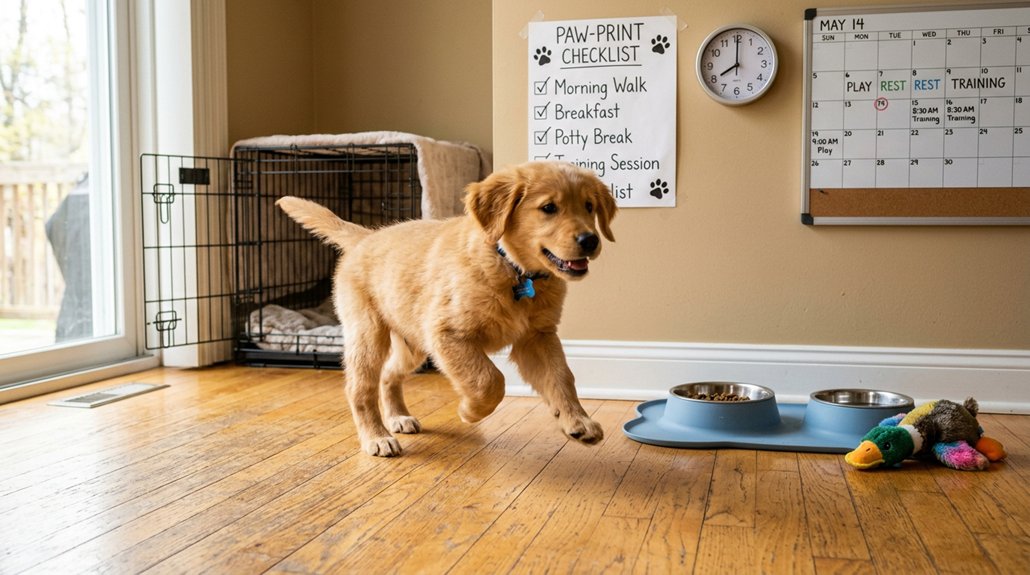 establish consistent puppy habits