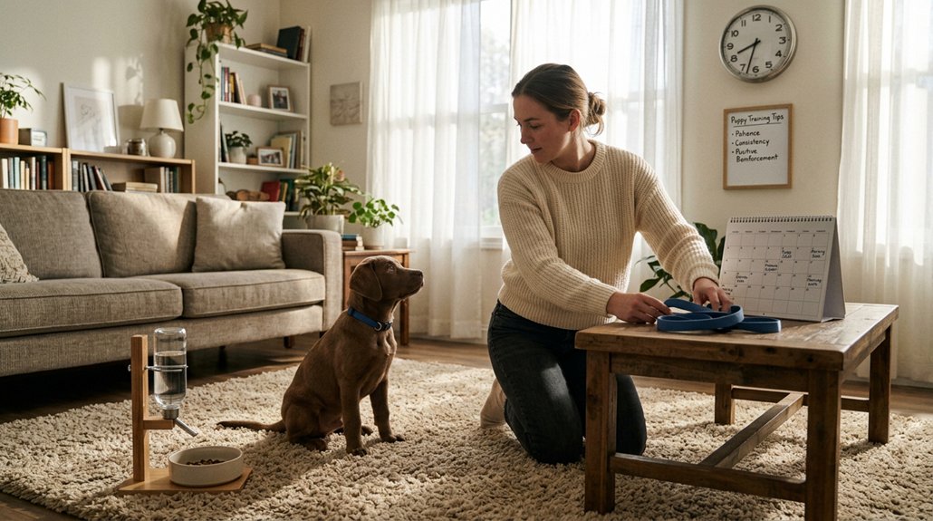 establish daily dog habits