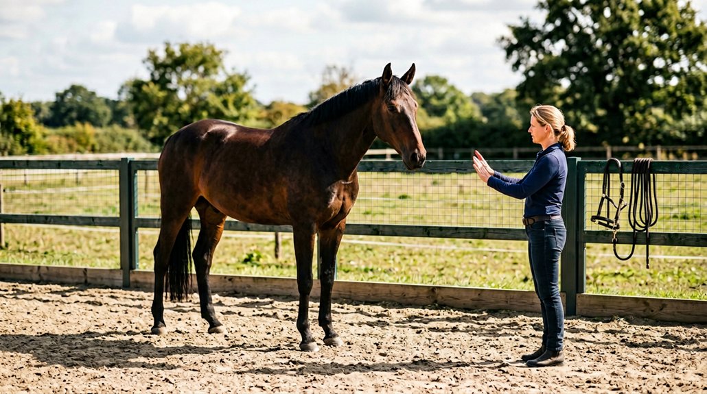 establish horse training boundaries