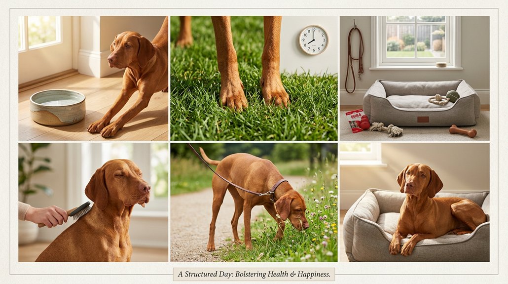 establishing daily dog routines