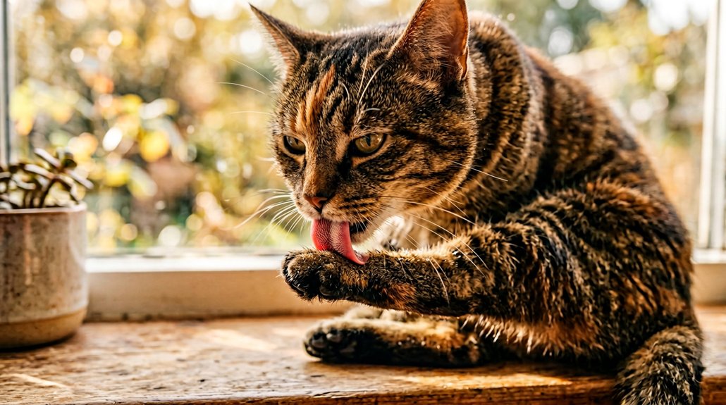 Why Cats Lick Themselves Excessively