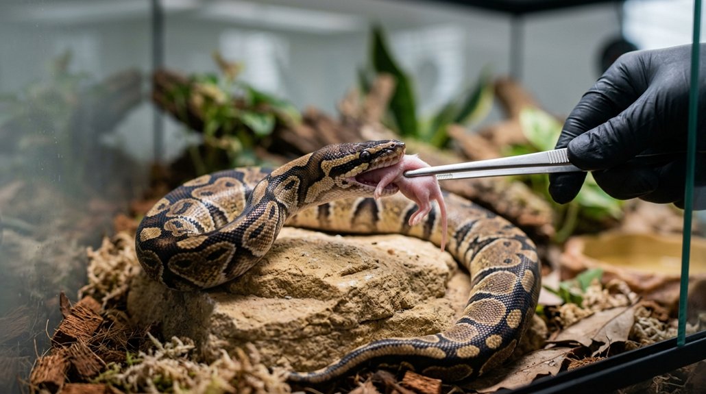 feeding frequency for pythons