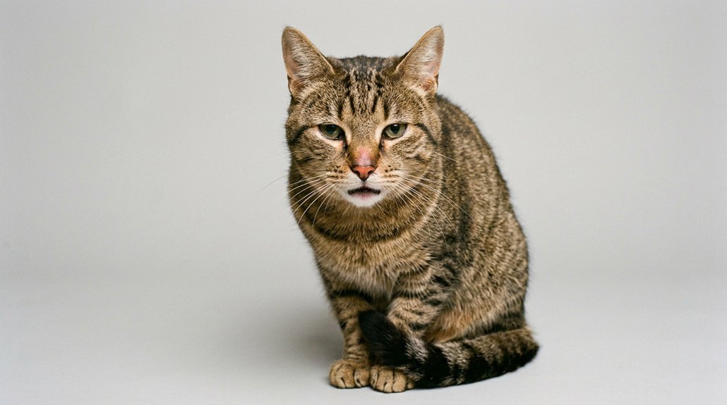 feline fever physical symptoms