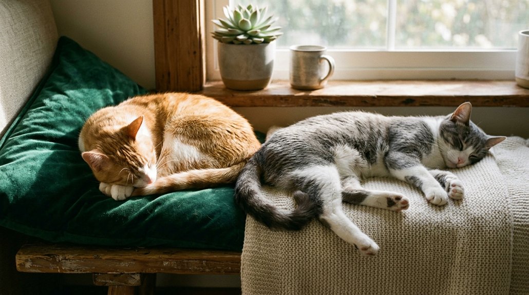 feline sleeping habits bonding
