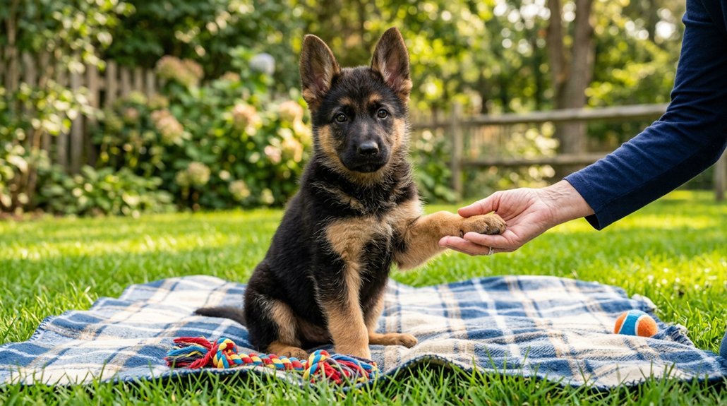 german shepherd puppy development