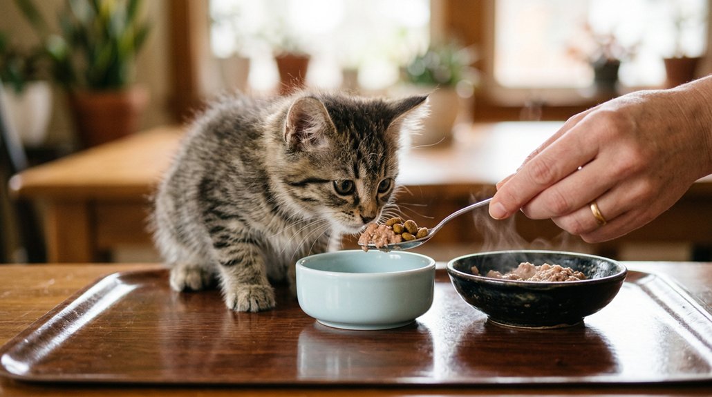 gradual kitten food transition