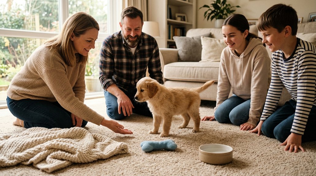gradual puppy family introductions