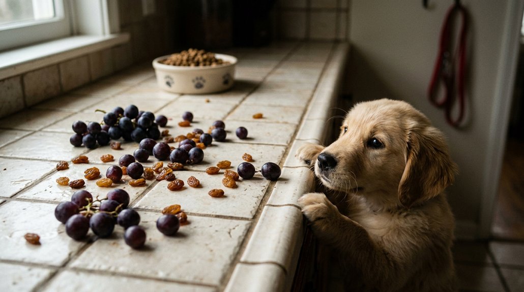 grape toxicity in puppies