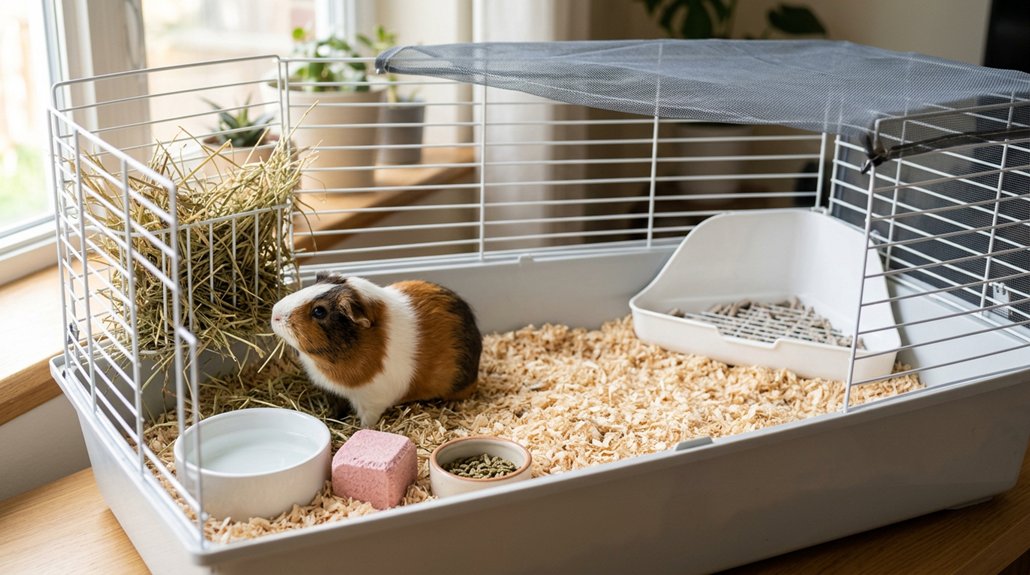 guinea pig cage odor management