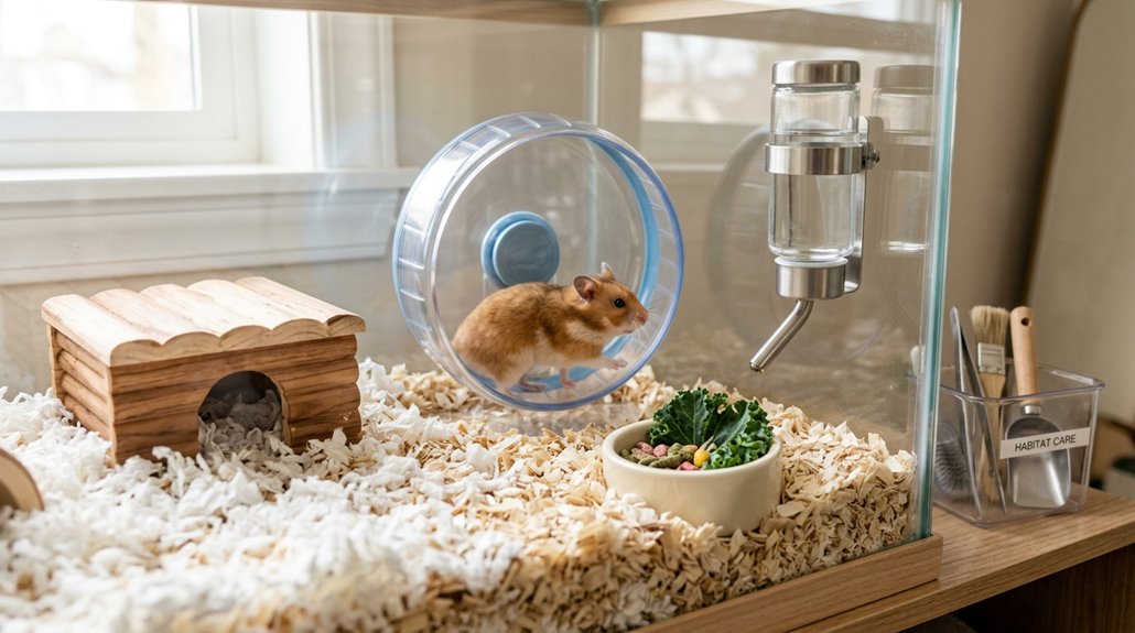 hamster habitat hygiene routine