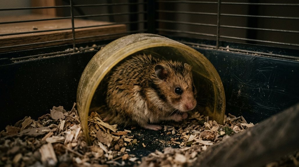 hamster stress behavior signs