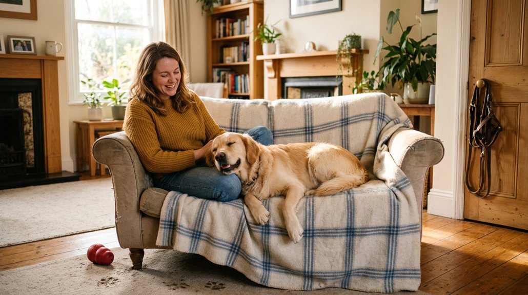 harmonious dog human connection