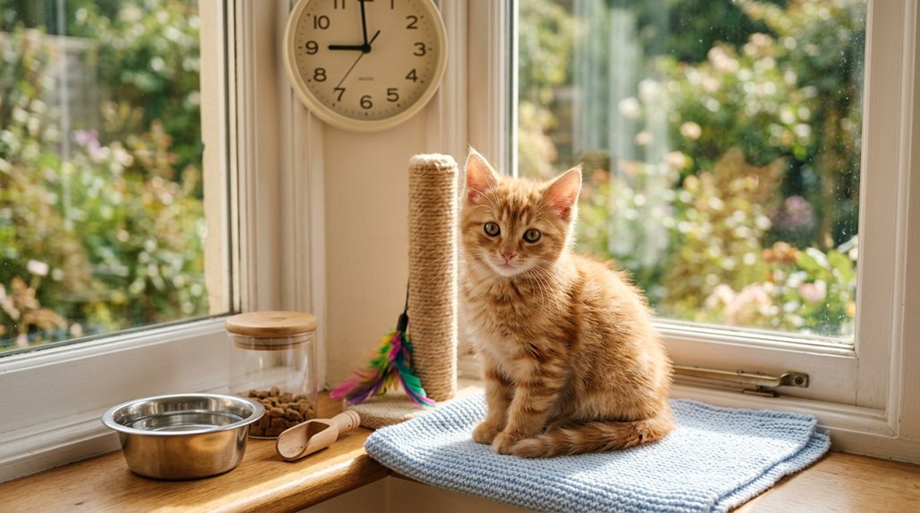 healthy kitten care routine