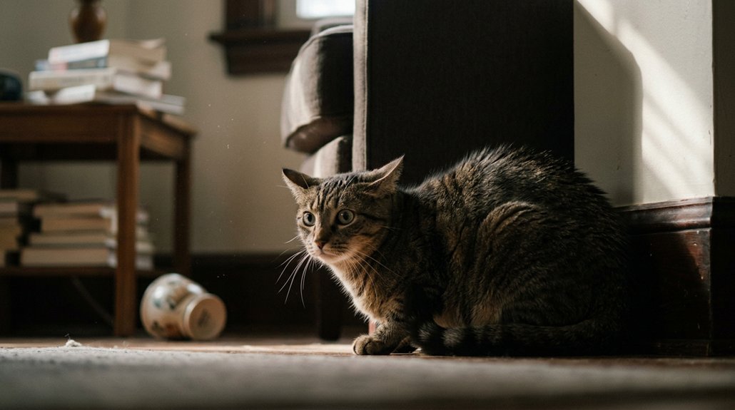hiding behavior indicates stress