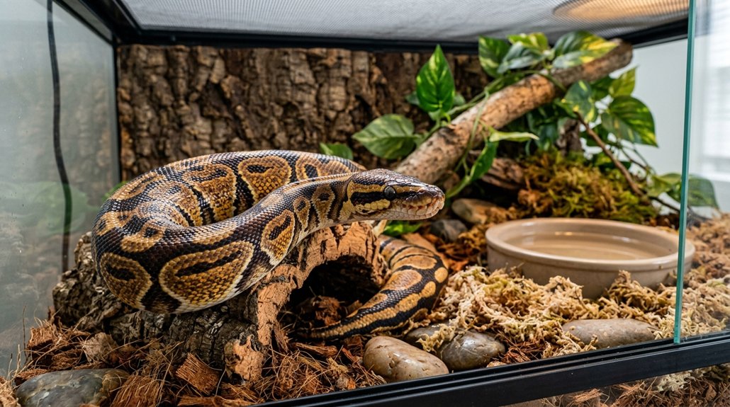 ideal ball python habitat