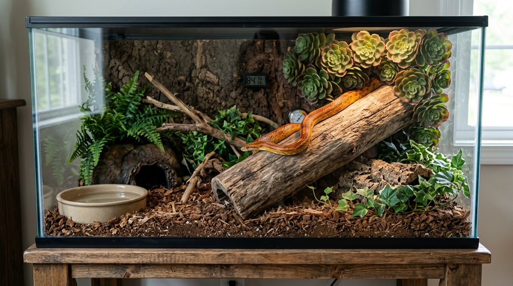 ideal corn snake habitat setup