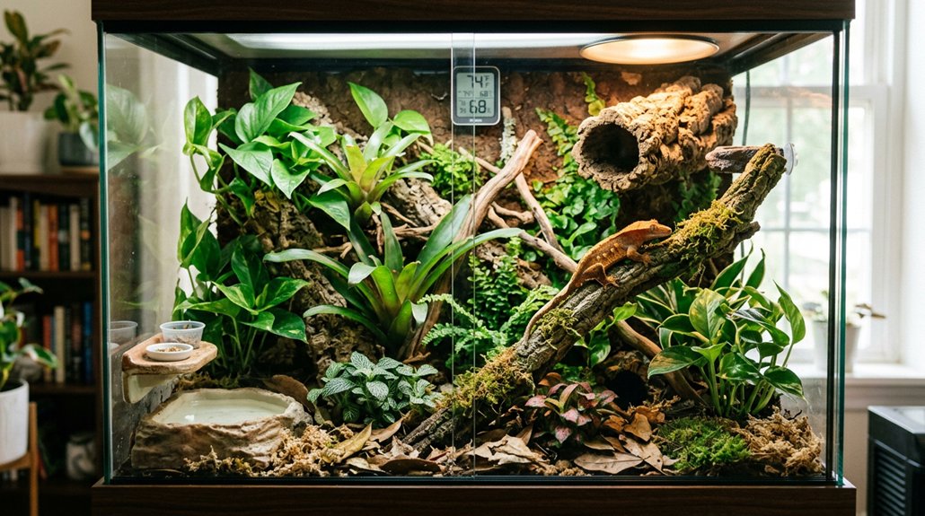 ideal crested gecko enclosure