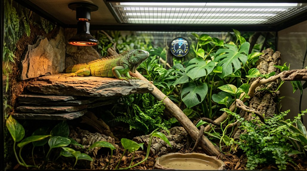 ideal iguana heat setup