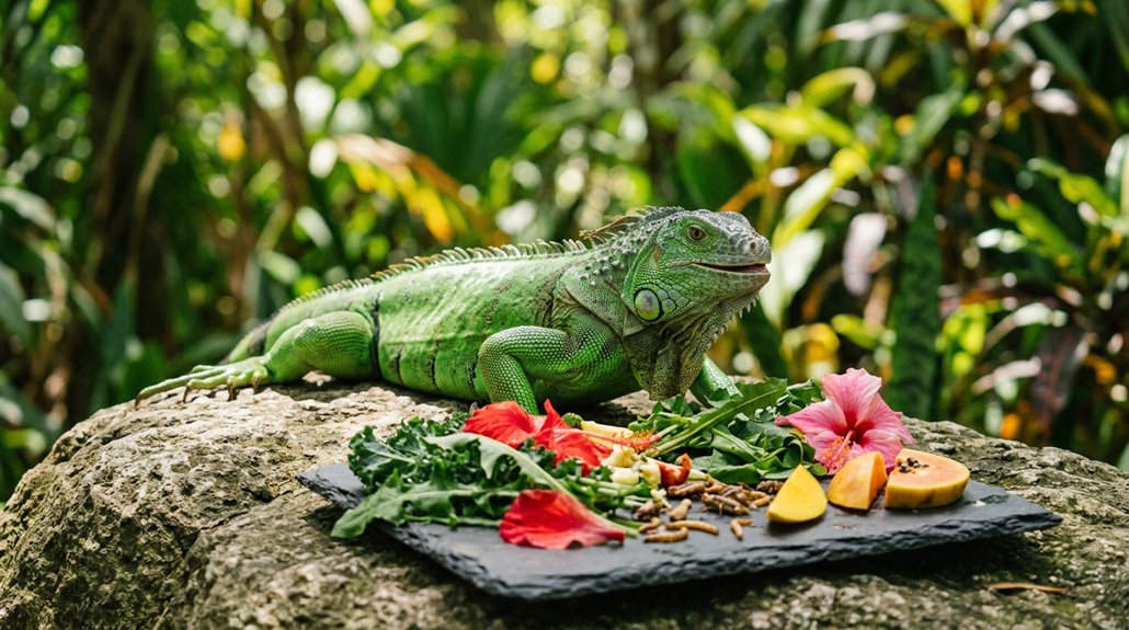 iguana diet vegetables and hydration