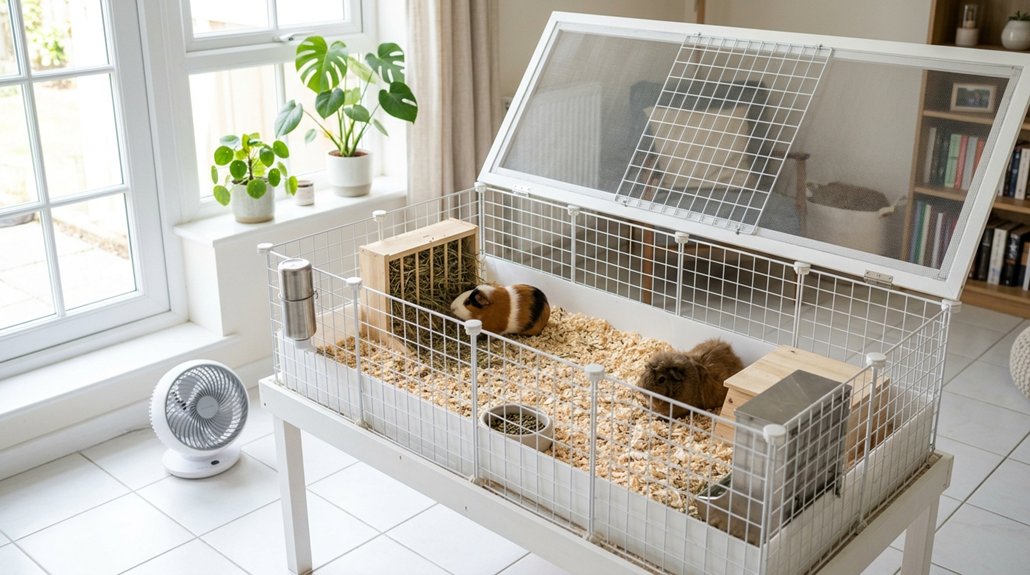 improve guinea pig ventilation