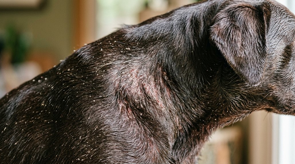 infections worsen dog dry skin