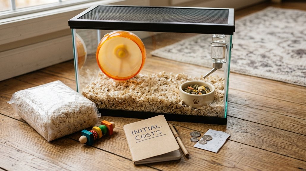 initial hamster adoption costs