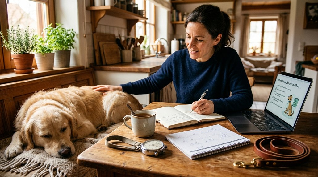 integrate dog care routine