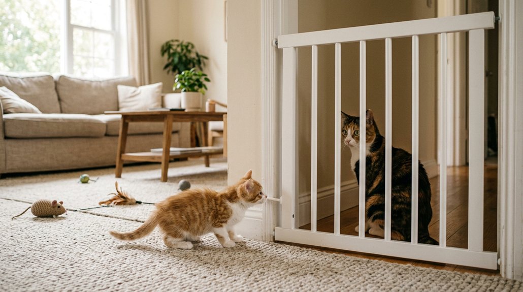 introduce cats gradually securely