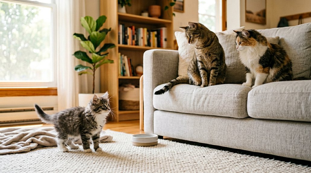 introduce kitten gradually carefully