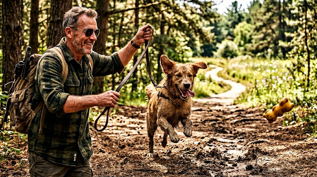 joyful dog adventures together