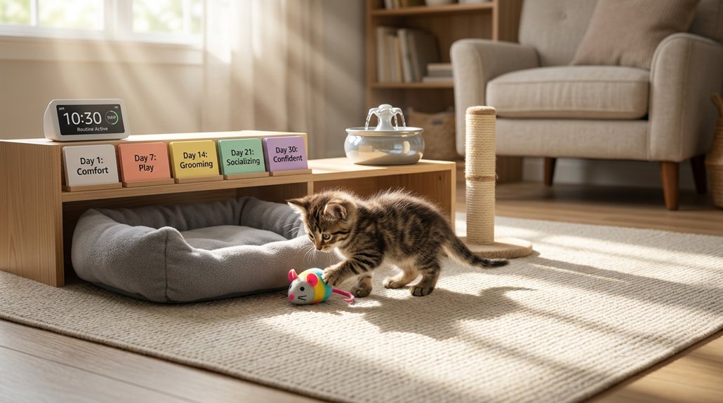 kitten comfort routine essentials