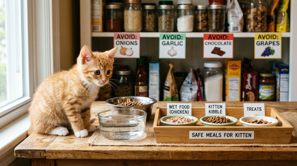 kitten safety avoid harmful foods