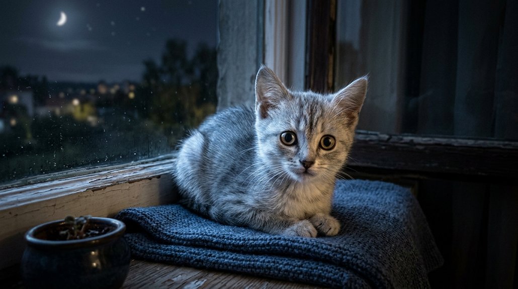 kittens nighttime crying solutions
