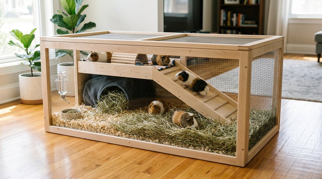 larger cages ensure healthier guinea pigs