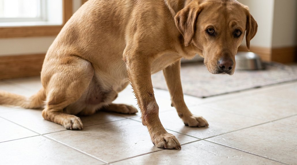 limping dog needs urgent care