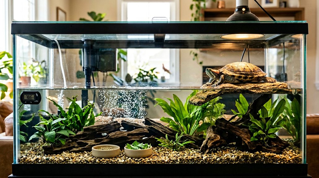 maintain clean turtle habitat