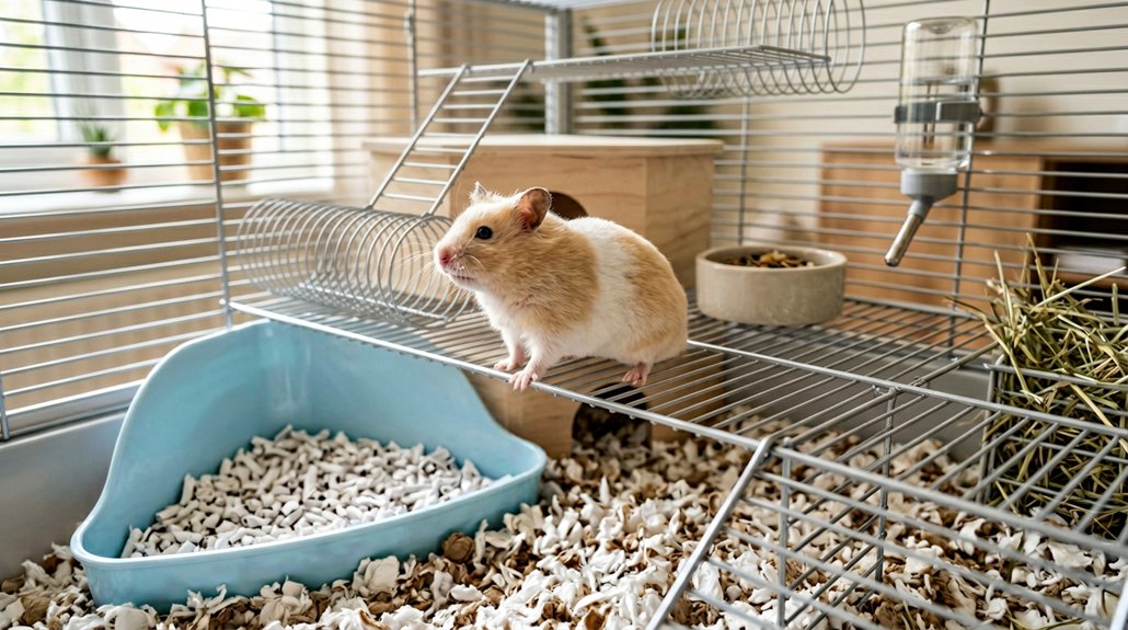 maintain hamster cage hygiene