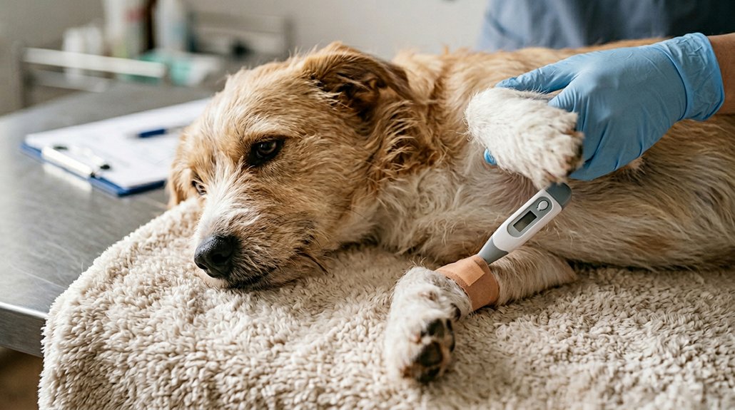 measure dog s rectal temperature