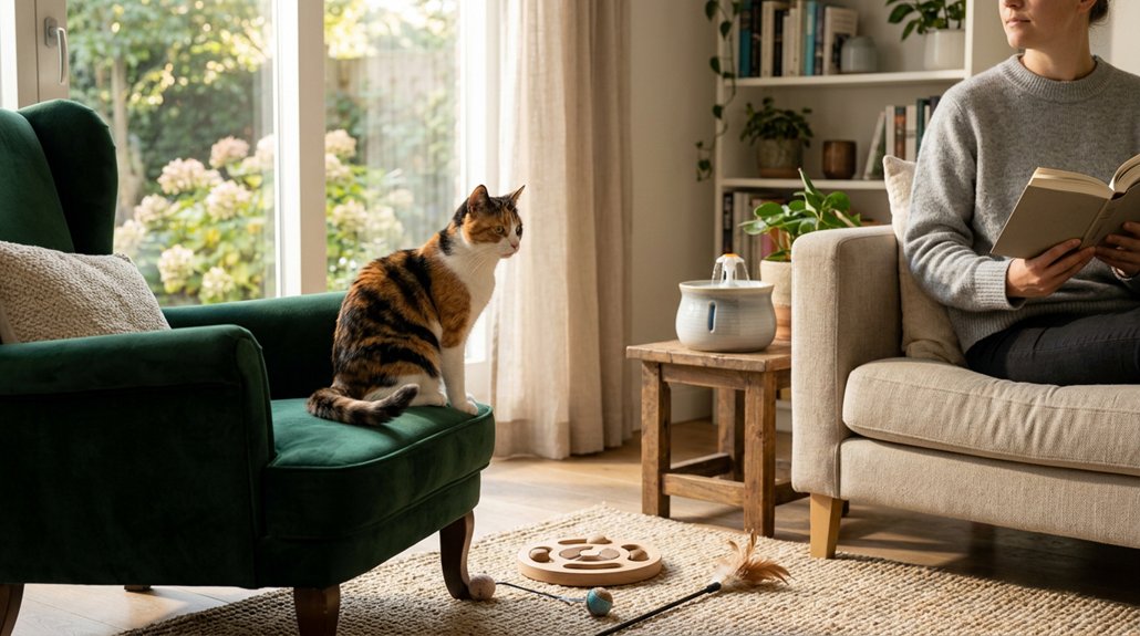 minimize excessive cat meowing