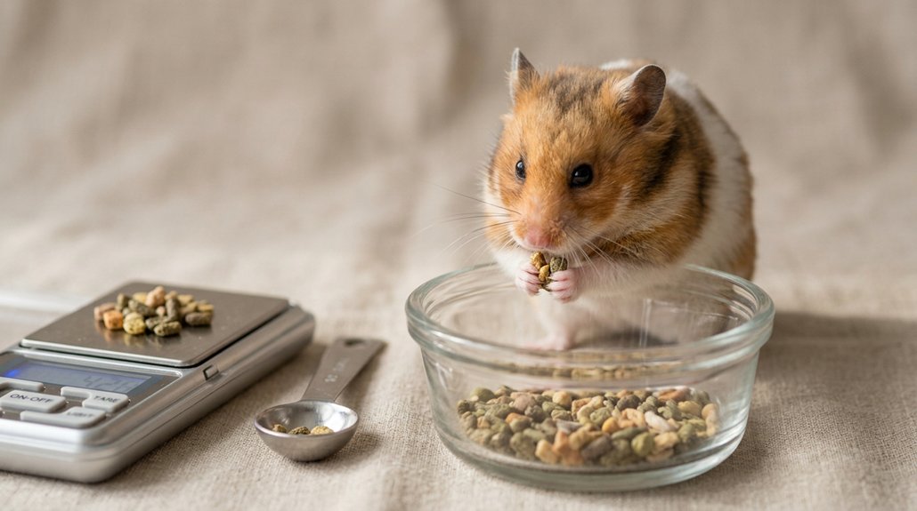 monitor hamster diet closely