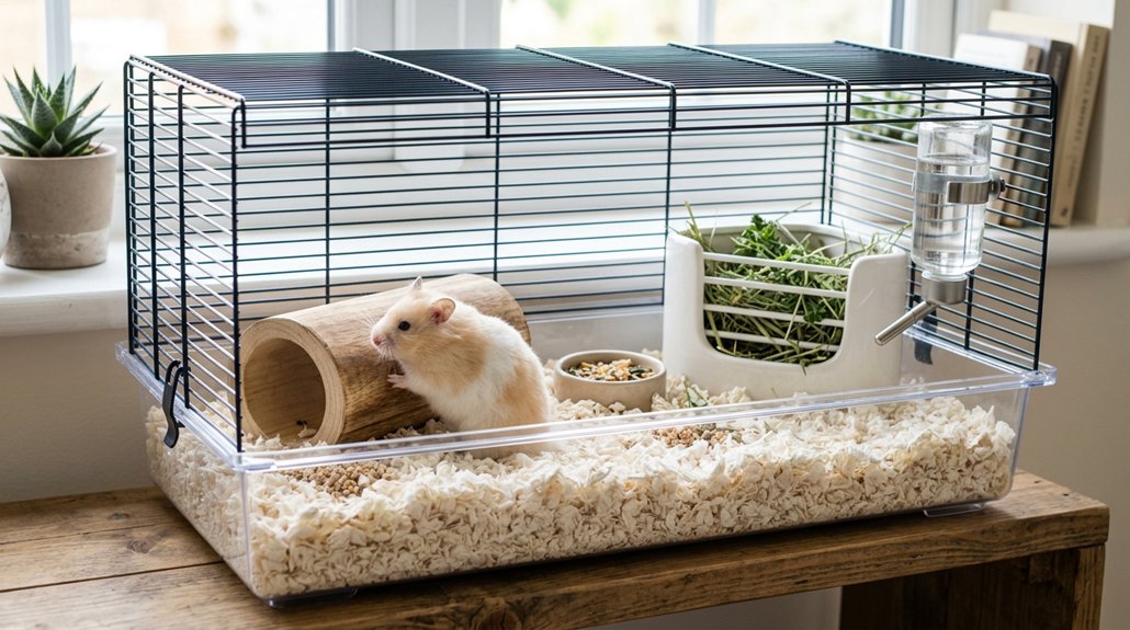 odor free hamster cage maintenance