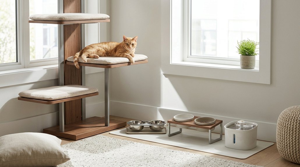 optimal cat feeding locations