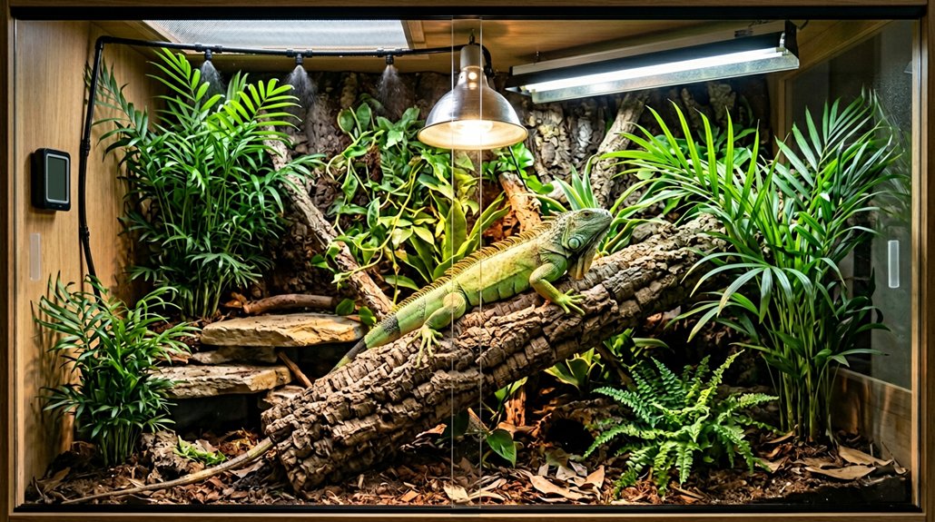 optimal green iguana habitat