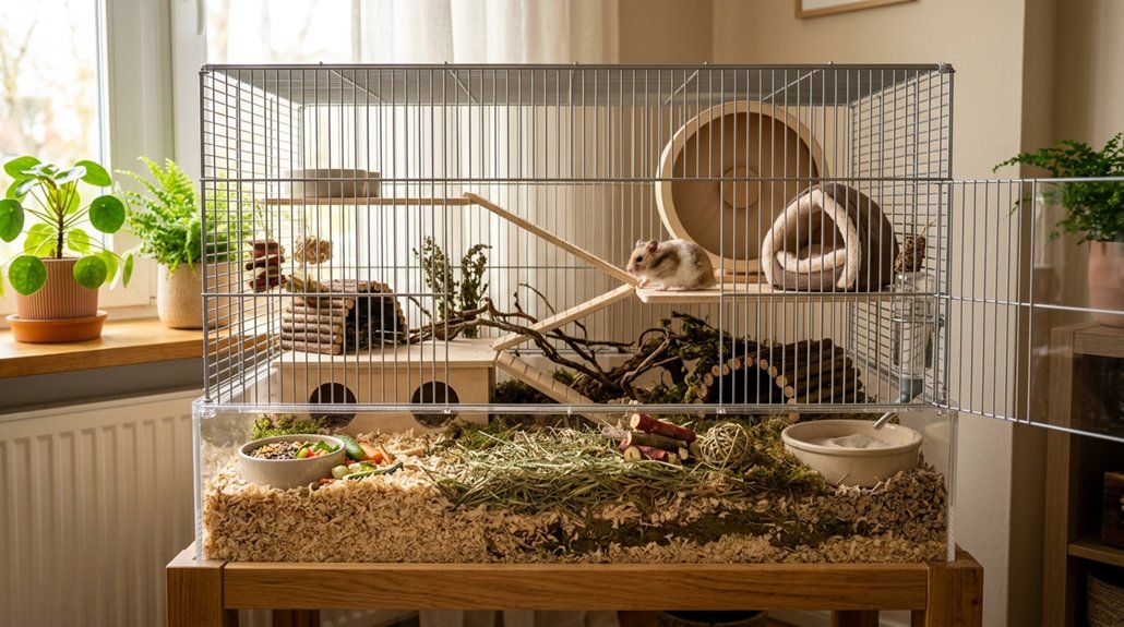 optimal hamster habitat safety