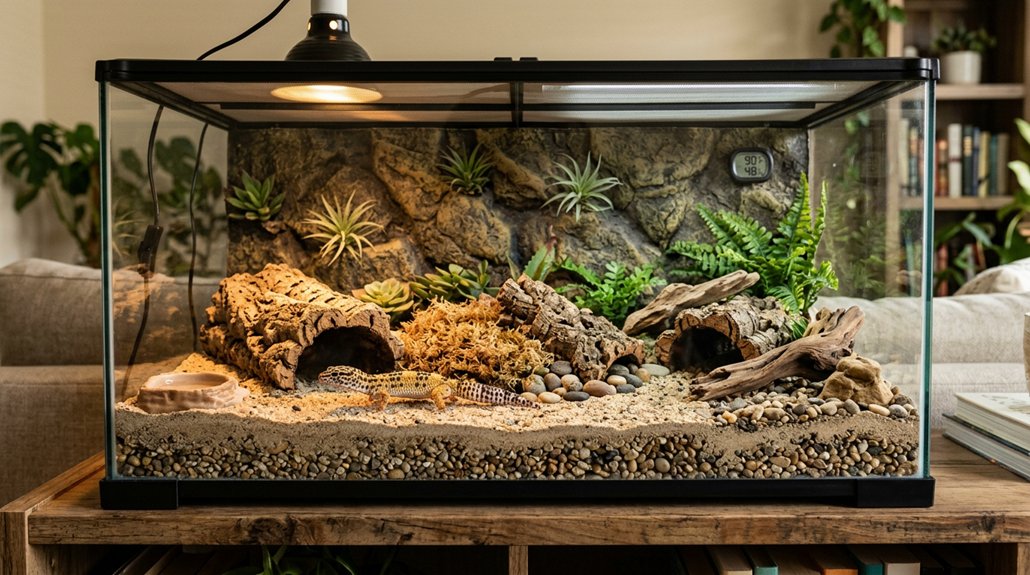 optimal substrate for geckos