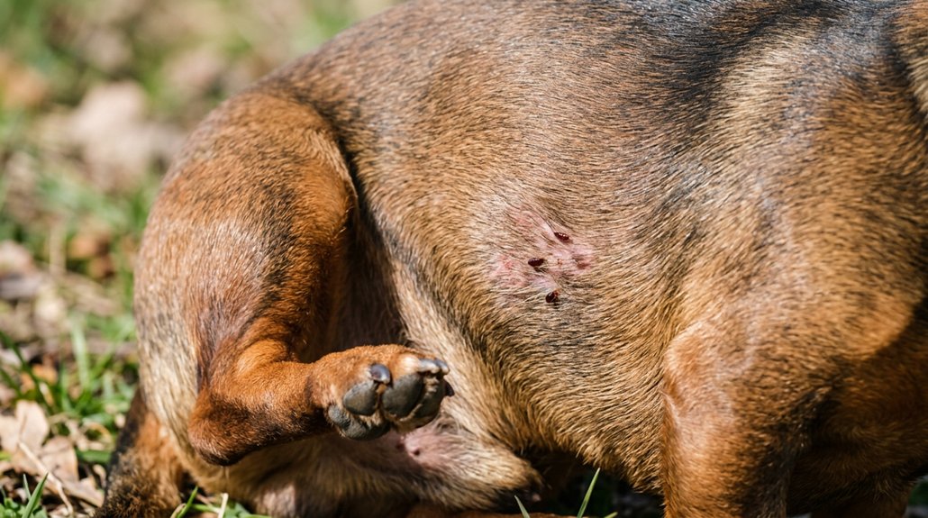 parasite induced canine itching